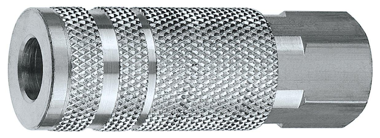 TRU-FLATE 13-435 1/4 INCH Lincoln Design x 1/4 INCH FNPT Steel Coupler - High quality product image showing TRU-FLATE 13-435 1/4 INCH Lincoln Design x 1/4 INCH FNPT Steel Coupler details and features