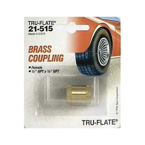 TRU-FLATE 21-515 Hex Coupling 1/4 INCH Npt Brass