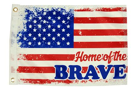TAYLOR MADE 1621 Home of The Brave Flag 12 INCH x 18 INCH - The Twister Group Tools product