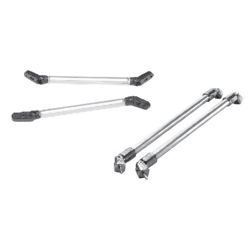 TAYLOR MADE 1638 Boat Windshield Support Bar - 14 INCH Anodized Aluminum Tubing, Nylon Fittings, Braces Against Wind to Prevent Lean-Back, Screws Included - The Twister Group Tools product