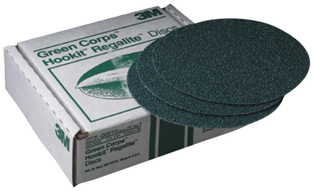 3M 00515 Green Corps Hookit Disc, 6 in, 40, 25 discs per carton - The Twister Group Tools product