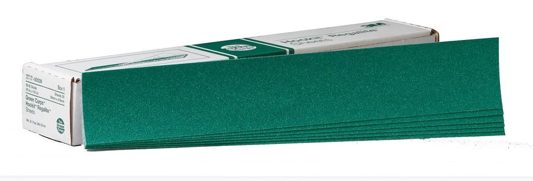 3M 00539 Green Corps Sheet, 80, 2-3/4 in x 16-1/2 in, 50 sheets per carton - The Twister Group Tools product