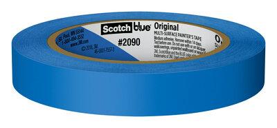 3M 03680 Scotch-Blue 2090 Safe-Release Crepe Paper Multi-Surfaces Painters Masking Tape, 27 lbs/in Tensile Strength, 60 yds Length x 3/4 INCH Width, Blue - High quality product image showing 3M 03680 Scotch-Blue 2090 Safe-Release Crepe Paper Multi-Surfaces Painters Masking Tape, 27 lbs/in Tensile Strength, 60 yds Length x 3/4 INCH Width, Blue details and features
