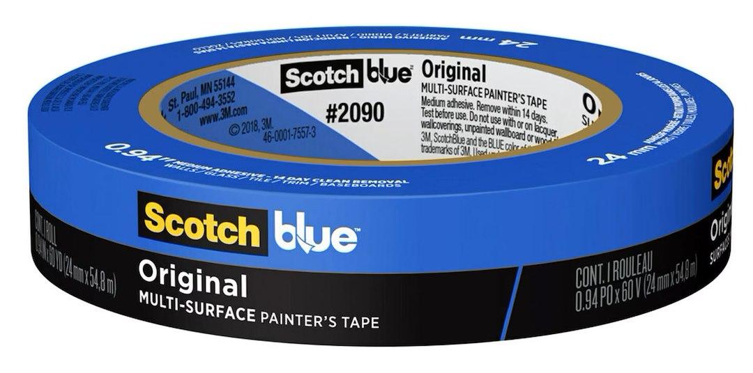 3M 03681 3M PART, Used For Masking Painting/ Paint Preparation; 0.94 Inch Width x 60 Yards Length; Blue; Single - The Twister Group Tools product