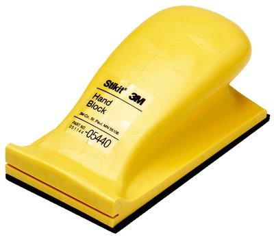 3M 05440 Stikit Hand Block - Hand Sanding Block - Hard Density - For Adhesive Backed Sanding Sheets and Rolls - Yellow Sanding Block - 2.75 INCH x 5 INCH - High quality product image showing 3M 05440 Stikit Hand Block - Hand Sanding Block - Hard Density - For Adhesive Backed Sanding Sheets and Rolls - Yellow Sanding Block - 2.75 INCH x 5 INCH details and features