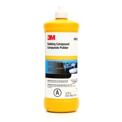 3M 05973 Rubbing Compound; Used For Removing 1200/ 1500/ 2000 Grit Sanding Scratches In Automotive Paints Including Clear Coats; Liquid; Tan - The Twister Group Tools product