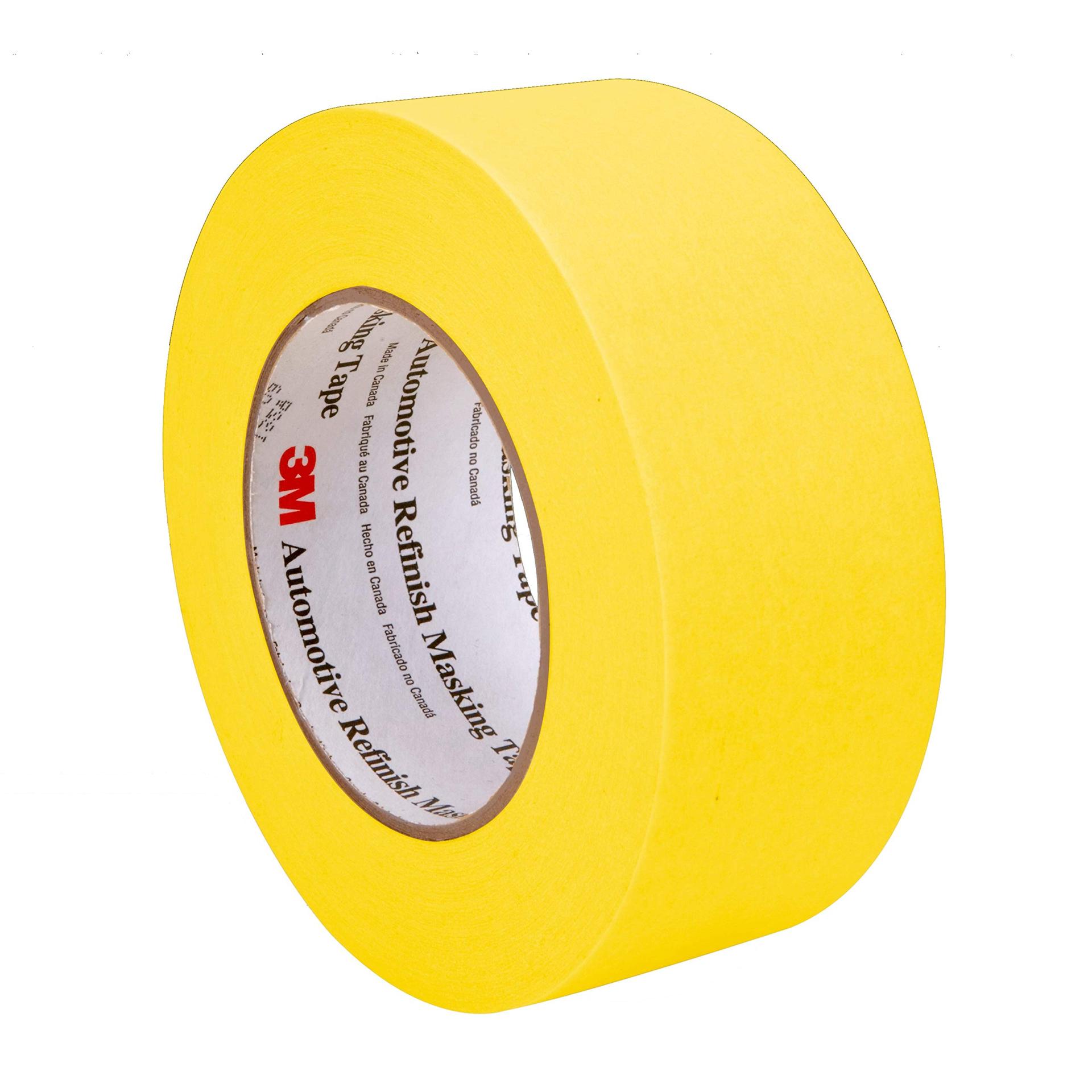 3M 06656 Automotive Refinish Masking Tape 388N, 48 mm x 55 m, Yellow, Crepe Backing, Moisture Resistant, Multi-Purpose - High quality product image showing 3M 06656 Automotive Refinish Masking Tape 388N, 48 mm x 55 m, Yellow, Crepe Backing, Moisture Resistant, Multi-Purpose details and features