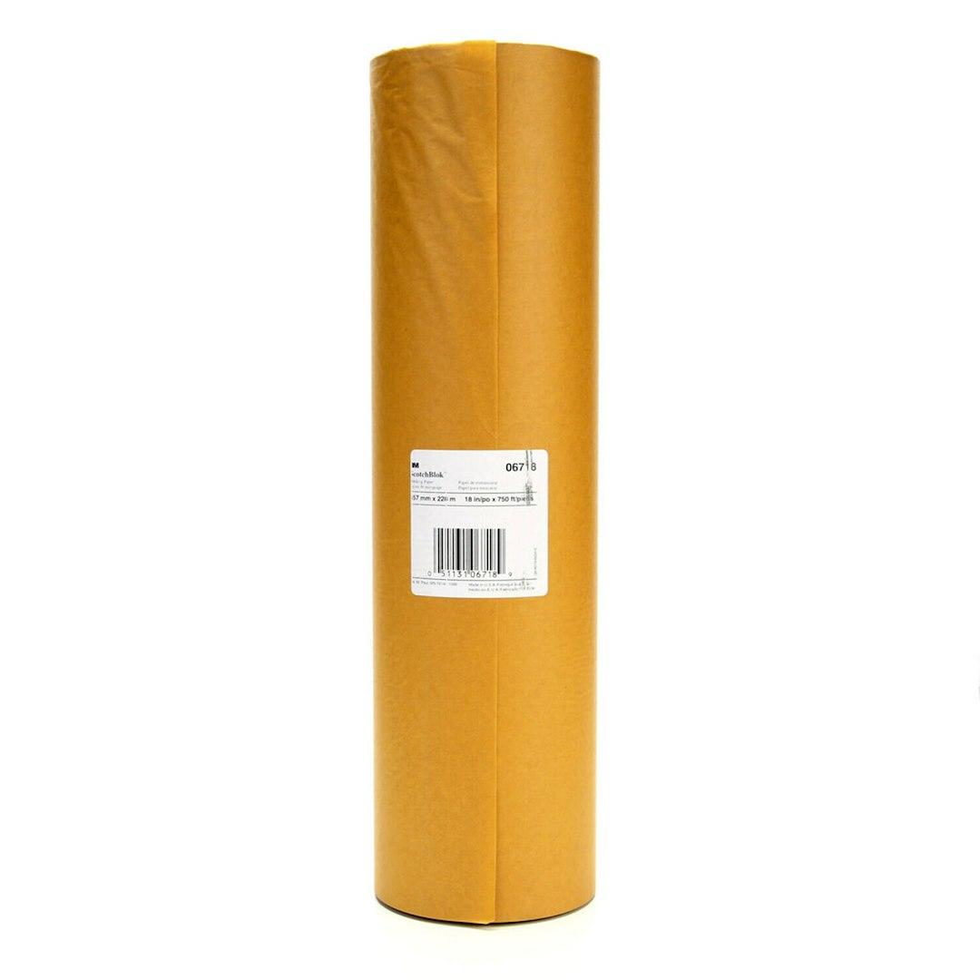 3M 06718 MASKING PAPER 18FT X 750, Use To Provide Excellent Resistance To Paint Solvents/ Urethanes/ Base Coats/ Clear Coats; 18 Inch Width x 750 Foot Length; Roll; Brown; Box Of 2 - The Twister Group Tools product