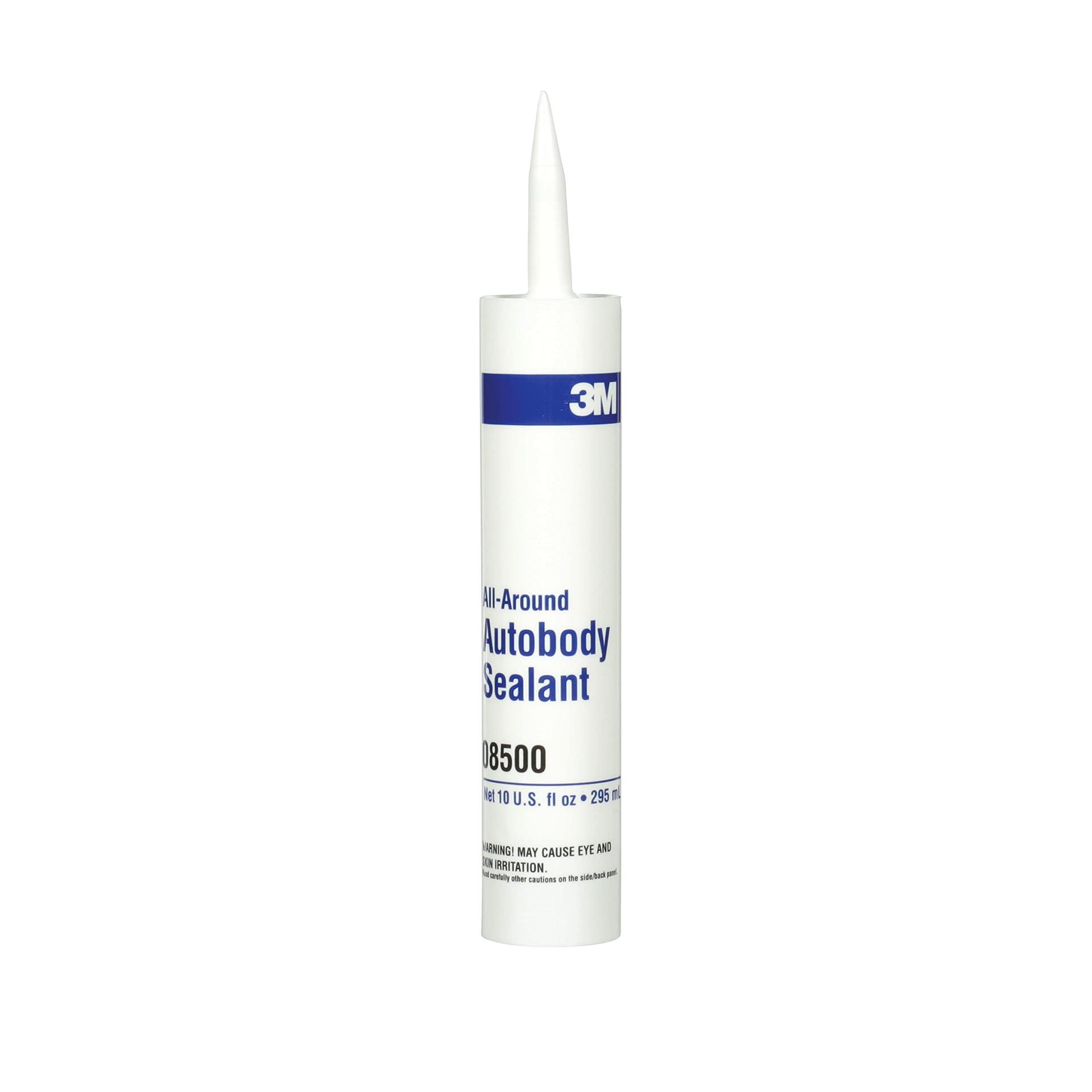 3M 08500 All-Around Autobody Sealant, Medium-Bodied, Water-Based, Quick-Drying, 1/10 gal/10 fl oz Cartridge, White - High quality product image showing 3M 08500 All-Around Autobody Sealant, Medium-Bodied, Water-Based, Quick-Drying, 1/10 gal/10 fl oz Cartridge, White details and features