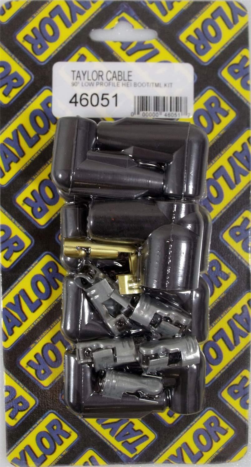 TAYLOR 46051 Black Low Profile Distributor and Coil Boot/Terminal Kit - Set of 11 - High quality product image showing TAYLOR 46051 Black Low Profile Distributor and Coil Boot/Terminal Kit - Set of 11 details and features