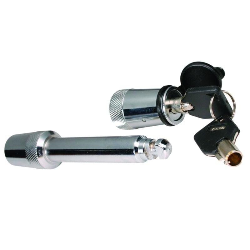 TRIMAX T3 Premium 5/8 INCH Dia. X 2-3/4 INCH Span Key Receiver Lock Clam Packaging, Silver - High quality product image showing TRIMAX T3 Premium 5/8 INCH Dia. X 2-3/4 INCH Span Key Receiver Lock Clam Packaging, Silver details and features