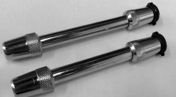 TRIMAX TH45 Trailer Hitch Pin; Barbell Type; 5/8 Inch Diameter; 3-1/2 Inch Span and 4-3/8 Inch Span; Used With Class V Hitches; With Keyed Alike Lock; With Dust Cover; Set Of 2 - High quality product image showing TRIMAX TH45 Trailer Hitch Pin; Barbell Type; 5/8 Inch Diameter; 3-1/2 Inch Span and 4-3/8 Inch Span; Used With Class V Hitches; With Keyed Alike Lock; With Dust Cover; Set Of 2 details and features