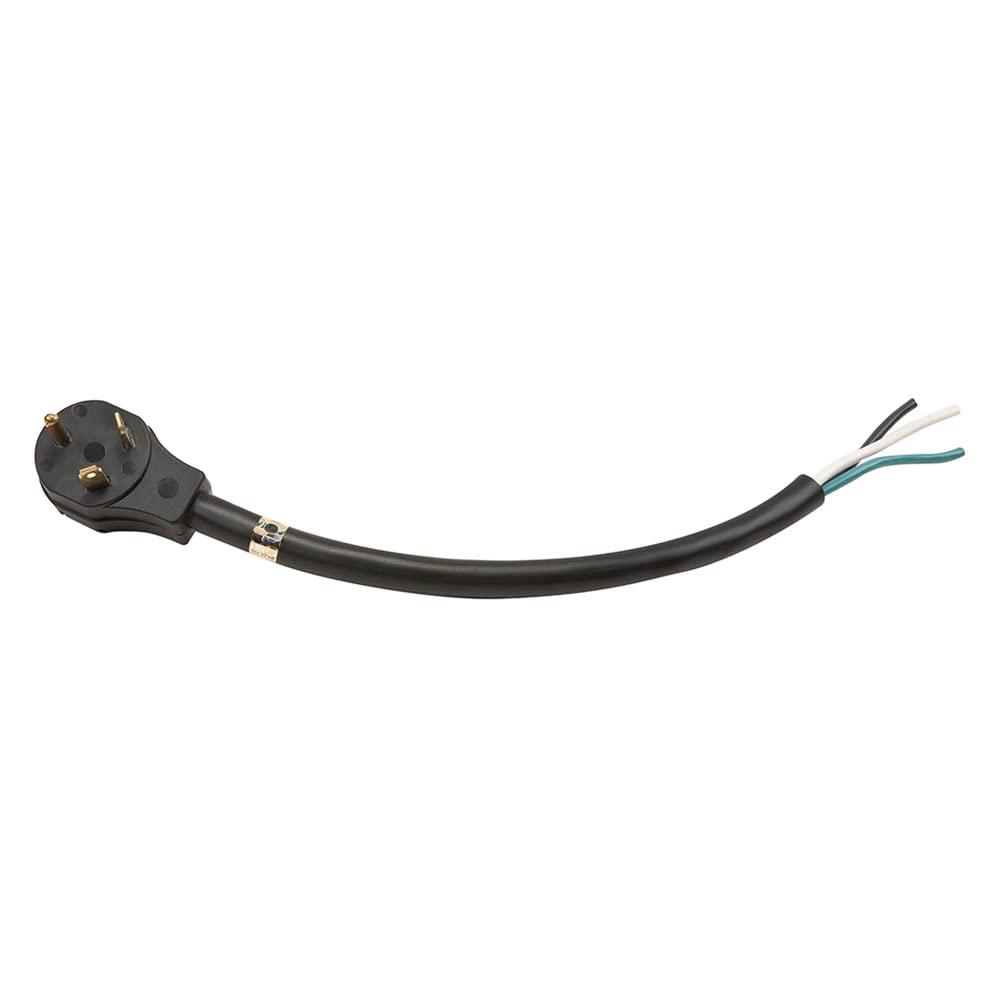SOUTHWIRE 30A30MOST Power Cord; Surge Guard; Power Supply Cord; 30 Amps; 30 Foot Length; 3 Prong Male End And End For Hard Wiring; 10/3 Gauge 3 Wire; UL Approved; Black; PVC Jacket; With T Pull Handle - High quality product image showing SOUTHWIRE 30A30MOST Power Cord; Surge Guard; Power Supply Cord; 30 Amps; 30 Foot Length; 3 Prong Male End And End For Hard Wiring; 10/3 Gauge 3 Wire; UL Approved; Black; PVC Jacket; With T Pull Handle details and features