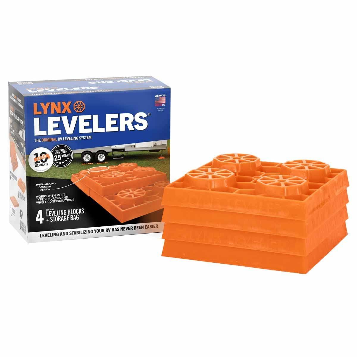 TRI-LYNX 00016 Lynx Levelers - 4 Pack, Orange - High quality product image showing TRI-LYNX 00016 Lynx Levelers - 4 Pack, Orange details and features