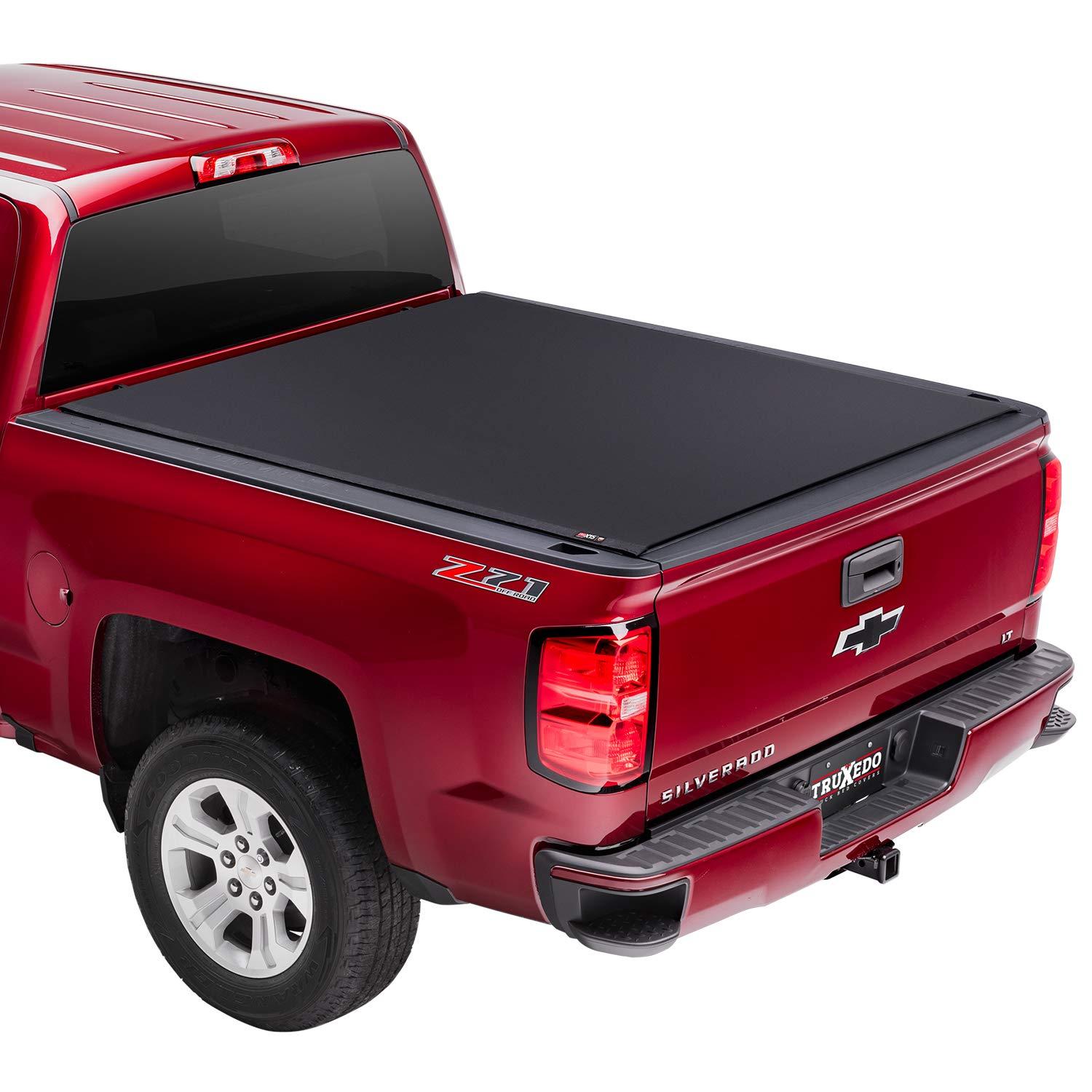 TRUXEDO 1472601 Pro X15 Soft Roll Up Truck Bed Tonneau Cover Fits 2019 - 2024 Chevy/GMC Silverado/Sierra, works w/ MultiPro/Flex tailgate 6FT 7 INCH Bed (79.4 INCH) - High quality product image showing TRUXEDO 1472601 Pro X15 Soft Roll Up Truck Bed Tonneau Cover Fits 2019 - 2024 Chevy/GMC Silverado/Sierra, works w/ MultiPro/Flex tailgate 6FT 7 INCH Bed (79.4 INCH) details and features