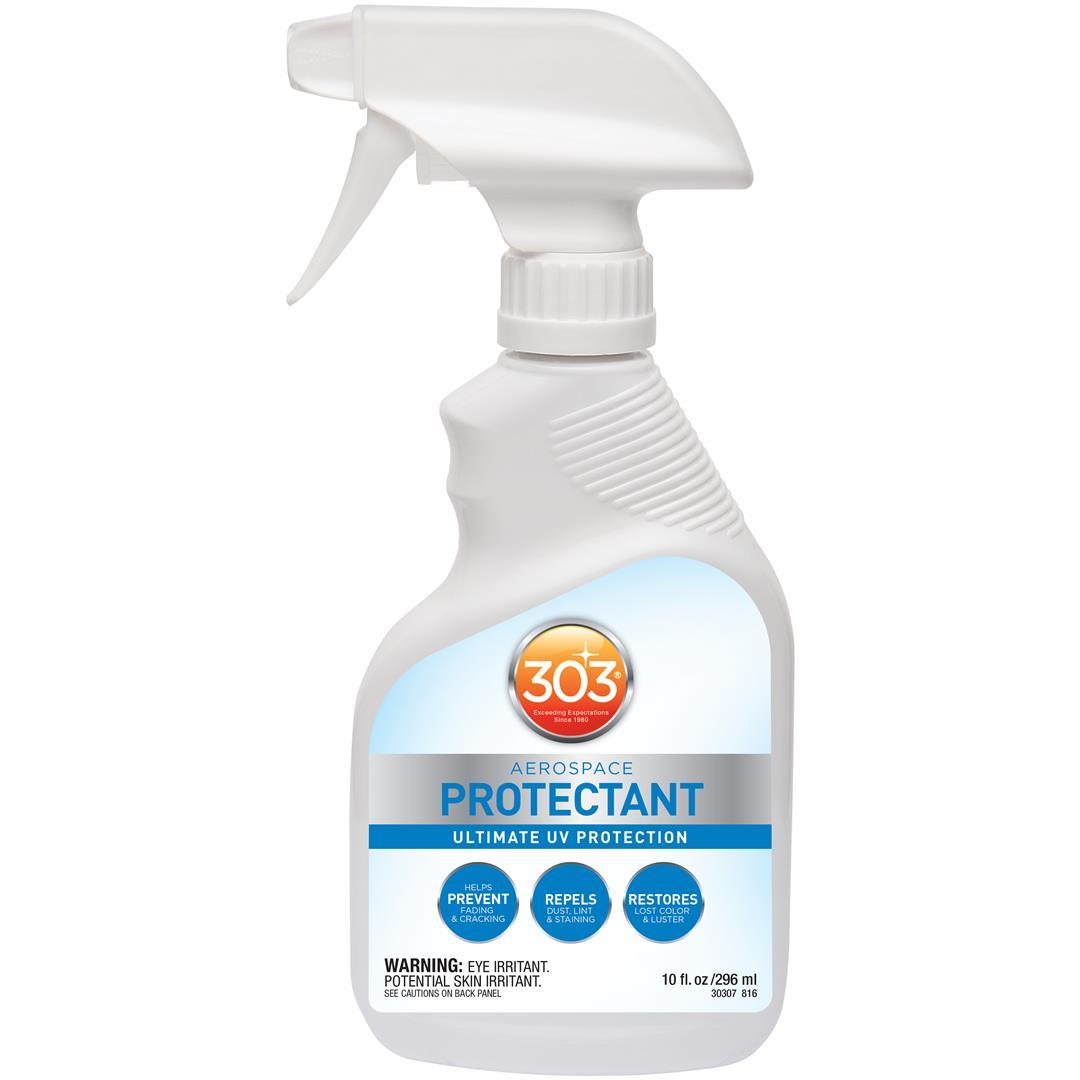 303 30307 Vinyl Protectant; Aerospace Protectant; 10 Ounce Spray Bottle; Single; Use To Protect Vinyl/ Fiberglass/ Carbon Fiber/ Synthetic And Natural Rubber/ Plastics/ Finished Leather Surfaces - High quality product image showing 303 30307 Vinyl Protectant; Aerospace Protectant; 10 Ounce Spray Bottle; Single; Use To Protect Vinyl/ Fiberglass/ Carbon Fiber/ Synthetic And Natural Rubber/ Plastics/ Finished Leather Surfaces details and features