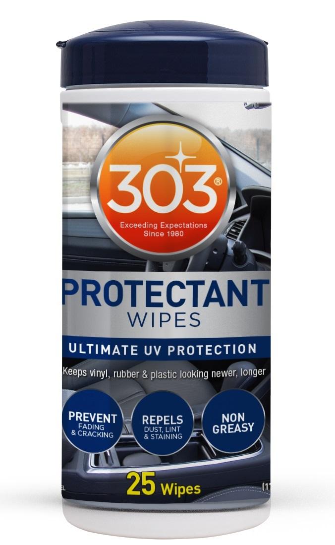 303 30397 Protectant Wipes - Ultimate Automotive UV Protection - Prevent Fading and Cracking - Repels Dust, Lint, and Staining - Non Greasy - 25 Wipes - High quality product image showing 303 30397 Protectant Wipes - Ultimate Automotive UV Protection - Prevent Fading and Cracking - Repels Dust, Lint, and Staining - Non Greasy - 25 Wipes details and features