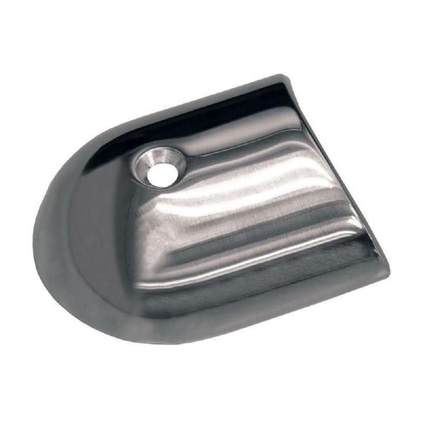 TACO F16-0039 Stainless Steel Rub Rail End Cap - 1-7/8 INCH W x 25/32 INCH H x 2-19/64 INCH L