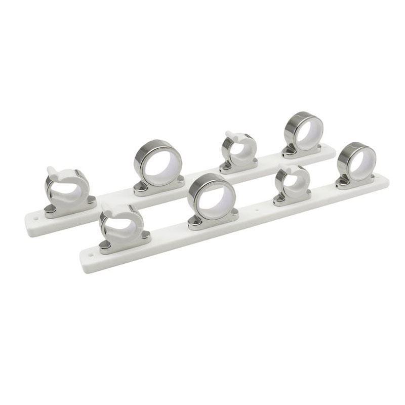 TACO F1627521 4-Rod Hanger w/Poly Rack - Polished Stainless Steel - High quality product image showing TACO F1627521 4-Rod Hanger w/Poly Rack - Polished Stainless Steel details and features