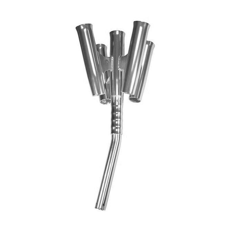TACO F31-0790BXY-1 OLYMPIC ROD CLUSTER 5 ROD 15 DEG A, For Use With Single Fishing Rod Holder; Holds 5 Spinning or Casting or Conventional Fishing Rods; Held by Fishing Rod Butt; Anodized; Silver; Aluminum; With Fishing Rod Holder/ Bag - High quality product image showing TACO F31-0790BXY-1 OLYMPIC ROD CLUSTER 5 ROD 15 DEG A, For Use With Single Fishing Rod Holder; Holds 5 Spinning or Casting or Conventional Fishing Rods; Held by Fishing Rod Butt; Anodized; Silver; Aluminum; With Fishing Rod Holder/ Bag details and features