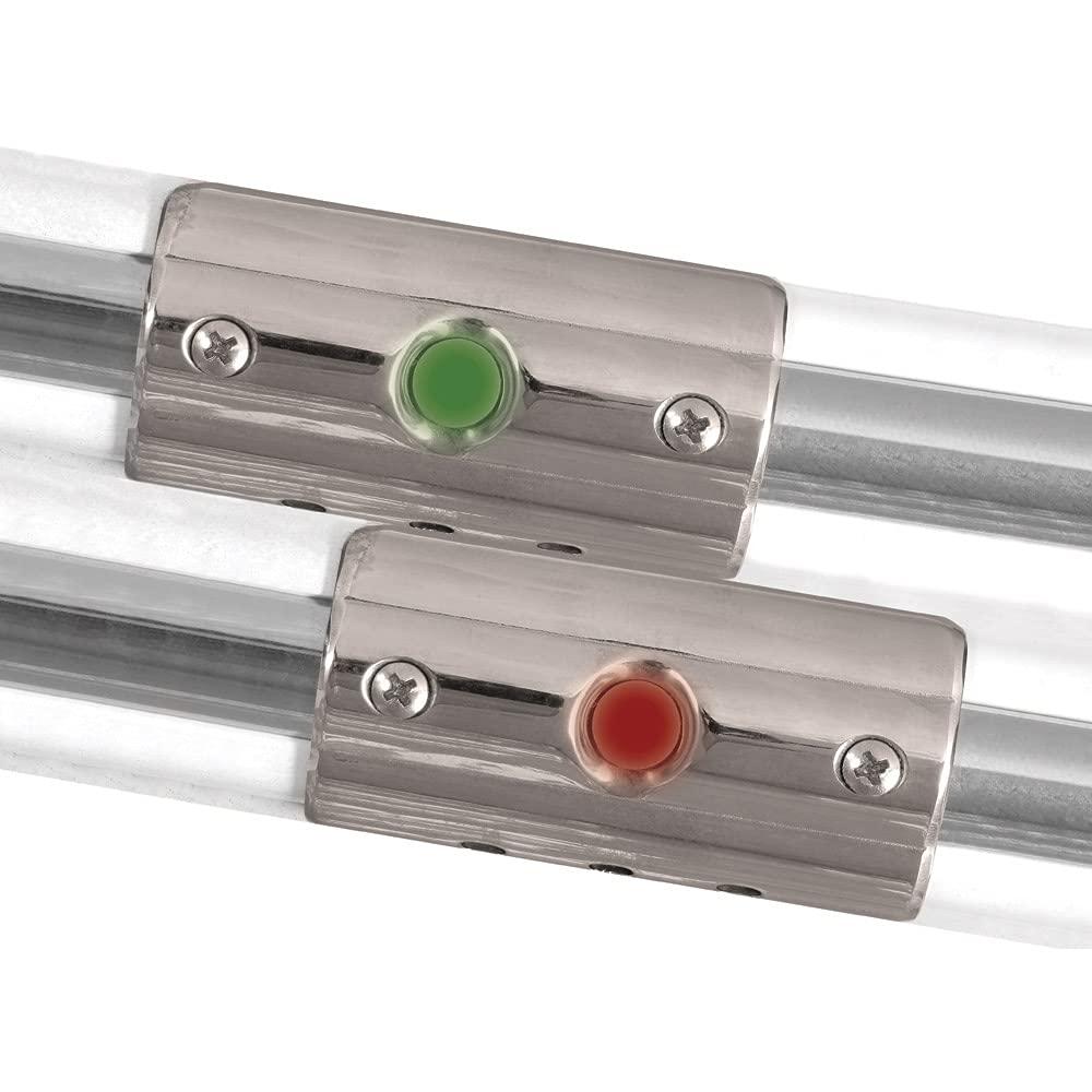 TACO F38-6602-1 Rub Rail Mounted Navigation Lights for Boats Up to 30FT - Port & Starboard Included - High quality product image showing TACO F38-6602-1 Rub Rail Mounted Navigation Lights for Boats Up to 30FT - Port & Starboard Included details and features