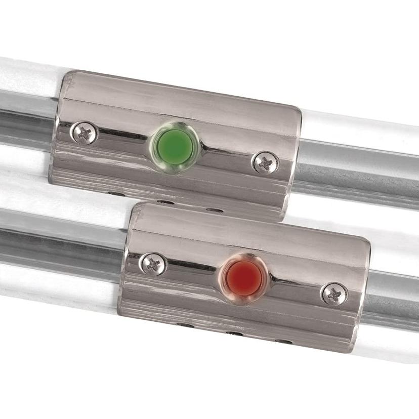TACO F38-6602-1 Rub Rail Mounted Navigation Lights for Boats Up to 30FT - Port & Starboard Included