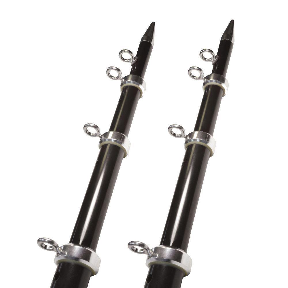 TACO OT0542BKA1 15FT Telescopic Outrigger Poles HD 1-1/2 INCH - Black/Silver [OT-0542BKA15-HD] - High quality product image showing TACO OT0542BKA1 15FT Telescopic Outrigger Poles HD 1-1/2 INCH - Black/Silver [OT-0542BKA15-HD] details and features
