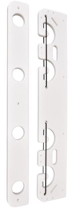 TACO P03074W Deluxe 4-Rod Pontoon Boat Tackle Rack - White - High quality product image showing TACO P03074W Deluxe 4-Rod Pontoon Boat Tackle Rack - White details and features