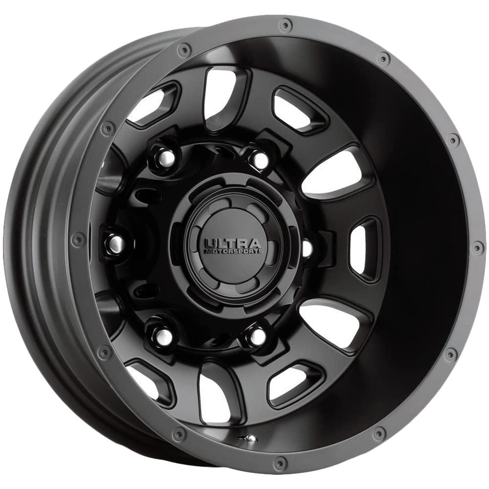 ULTRA 003-6670RSB Wheel; Hunter Van Dually 003; 16 Inch Diameter x 6 Inch Width; 6 x 205 Millimeter/ 6 x 9.84 Inch Bolt Pattern; -130.5 Millimeter Offset; -5.14 Inch Backspacing; Mag Shank; 161.10 Millimeter Center Bore; 6 Double Spoke - The Twister Group Tools product