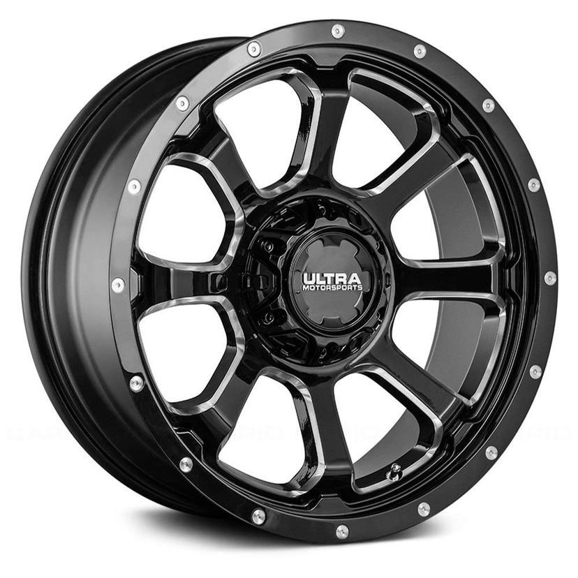 ULTRA 219-2905BM+01 219BM Nemesis 20x9 5x127/5x139.7 +01et Gloss Black CNC Milled Wheel