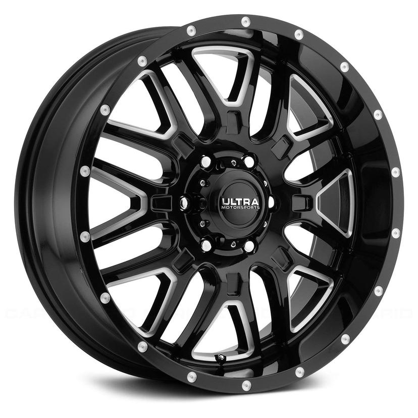 ULTRA 203-2287BM44 203BM HUNTER Black Wheel with Gloss (0 x 12. inches /8 x 170 mm, -44 mm Offset)