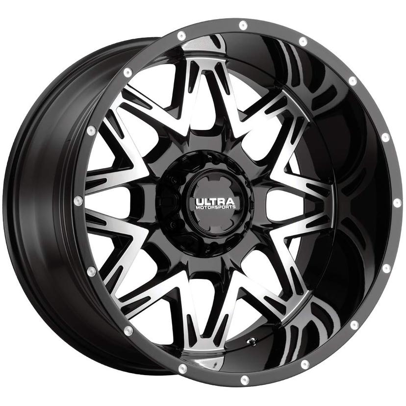 ULTRA 254-2305BM44 254BM CARNIVORE Black Wheel with Gloss (0 x 12. inches /5 x 127 mm, -44 mm Offset)