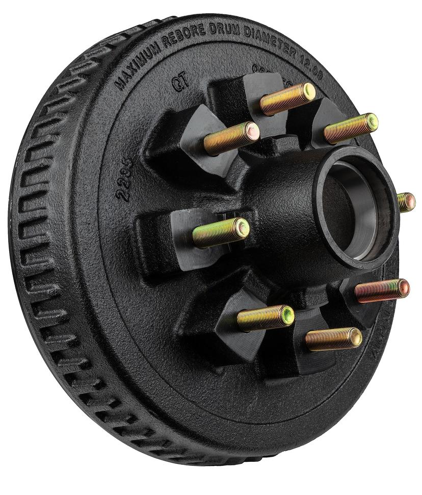 ULTRA-FAB 48-979503 Products Hub & Drum (7000 lb Capacity, 8 INCH X 6.5 INCH, 9/16 INCH-18, for 12 INCH Brakes)