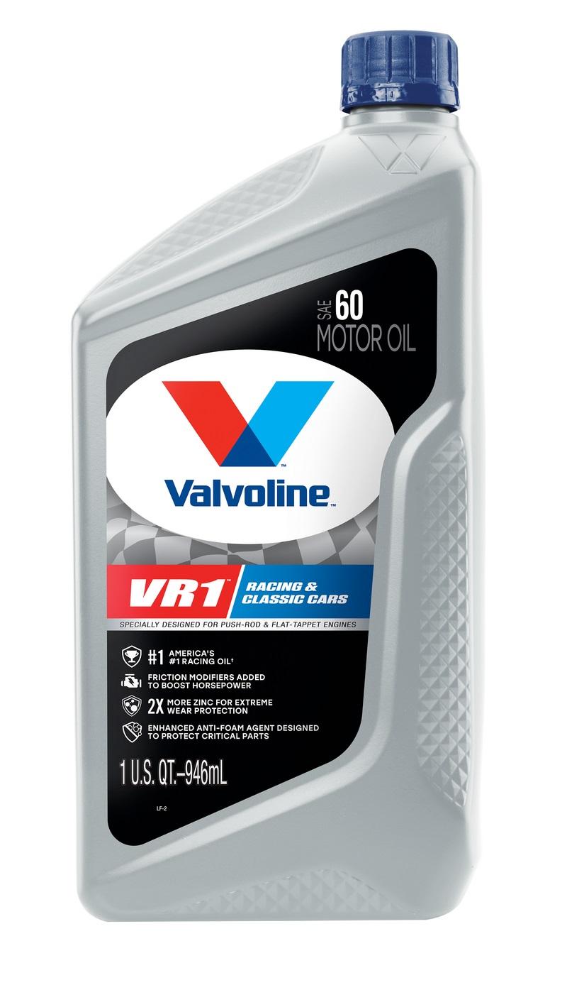 VALVOLINE 822403 Oil; VR1 Racing Oil; SAE 60; 1 Quart Bottle; Pack of 6