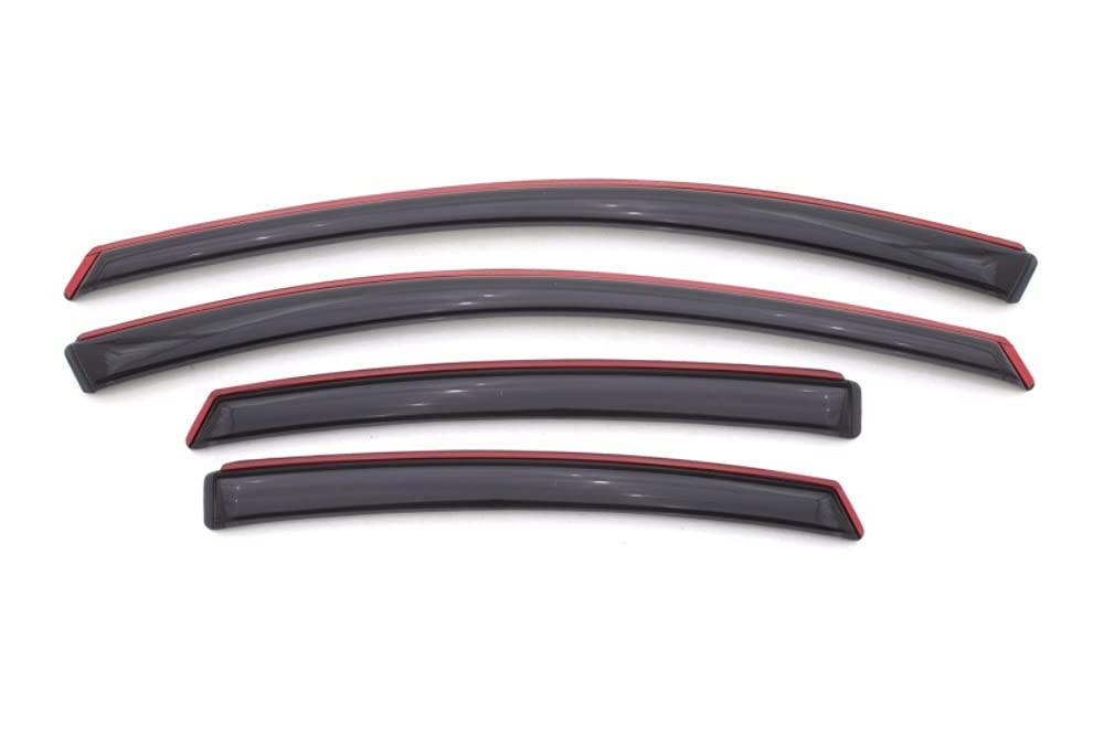 AVS 194529 In-Channel Ventvisor / Rain Guards | Fits 2013 - 2016 Dodge Dart- Smoke, 4 pcs. - The Twister Group Tools product