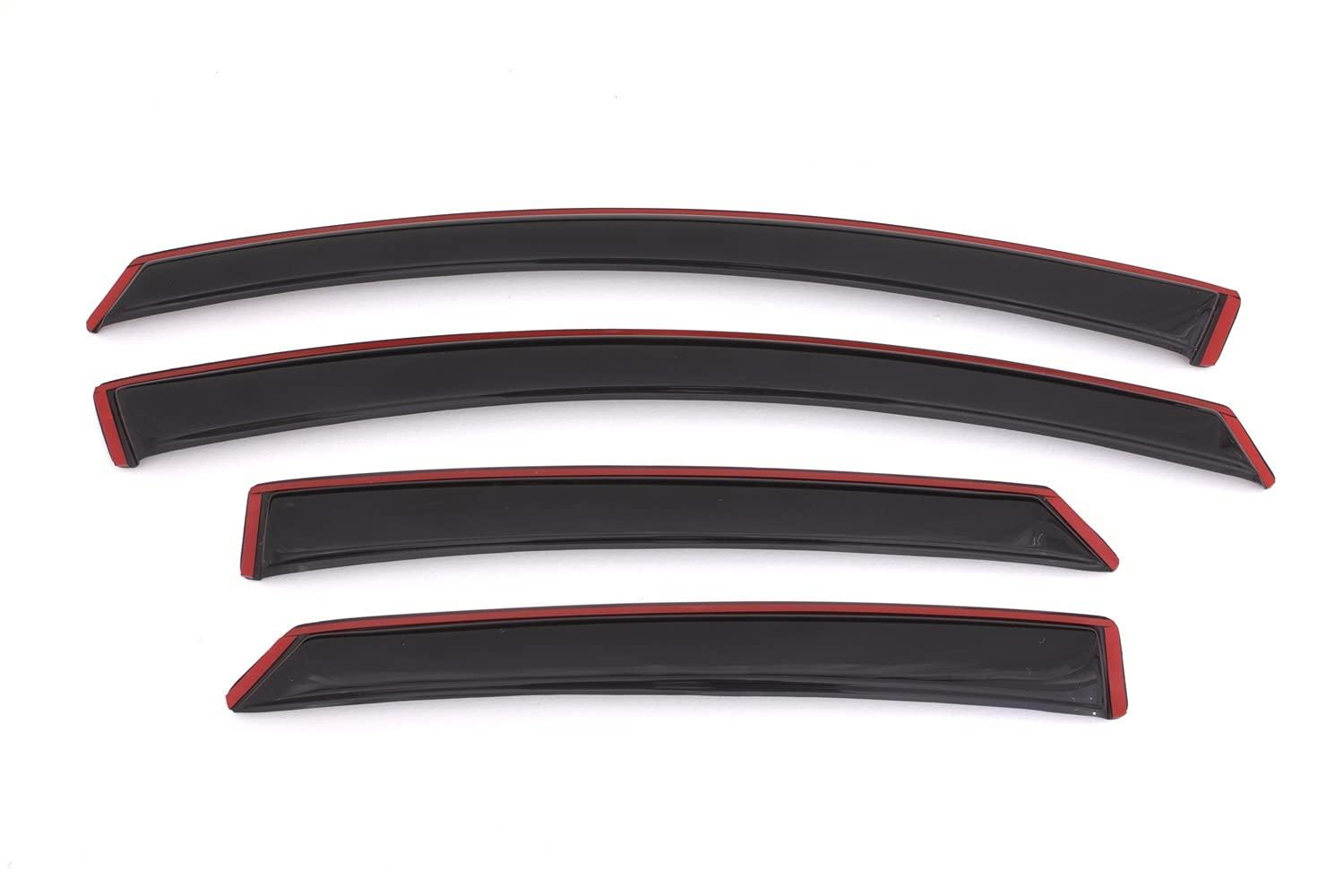 AVS 194714 In-Channel Ventvisor / Rain Guards | Fits 2013 - 2020 Ford Fusion- Smoke, 4 pcs. - High quality product image showing AVS 194714 In-Channel Ventvisor / Rain Guards | Fits 2013 - 2020 Ford Fusion- Smoke, 4 pcs. details and features