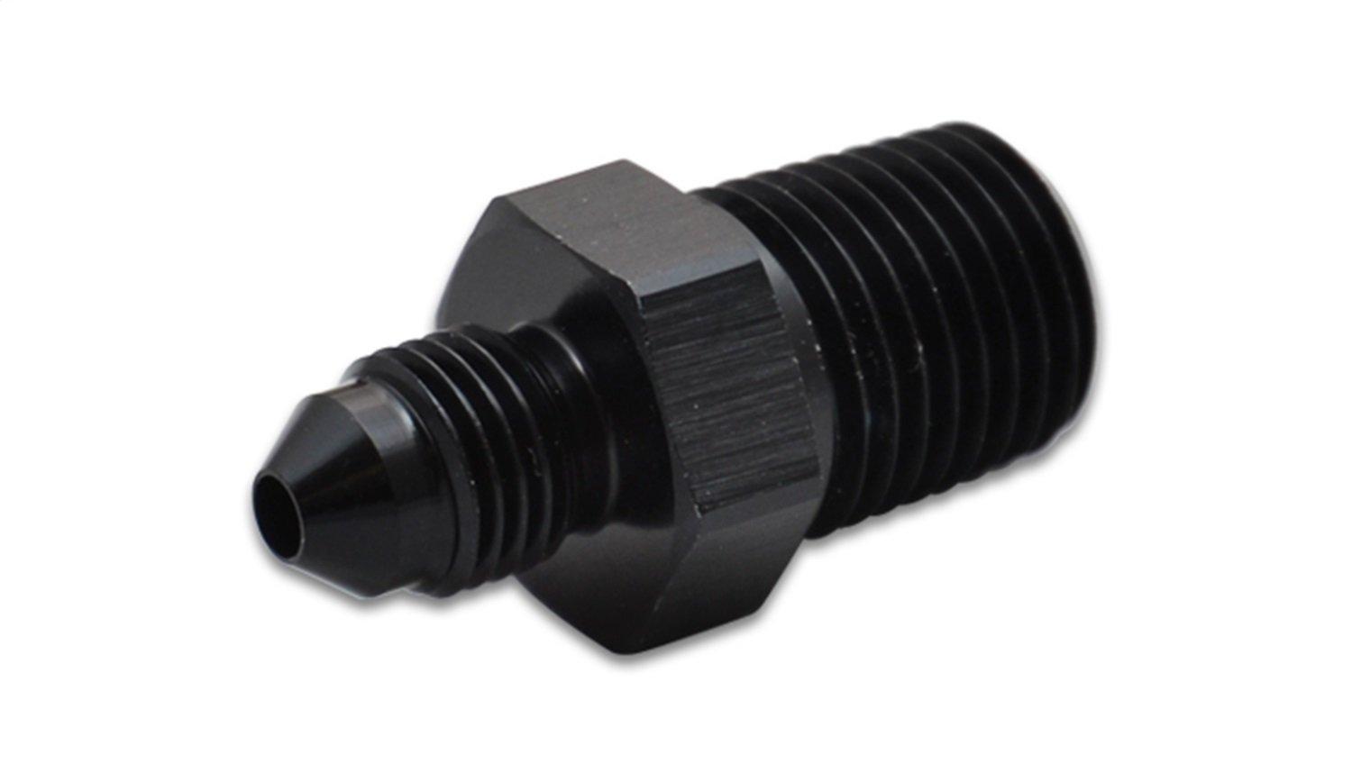 VIBRANT 10293 Power Fitting, Adapter, Straight, Male -4 AN to Male 1/8 in. NPT, Aluminum, Black Anodized, each - High quality product image showing VIBRANT 10293 Power Fitting, Adapter, Straight, Male -4 AN to Male 1/8 in. NPT, Aluminum, Black Anodized, each details and features