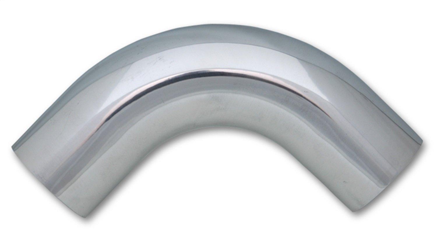VIBRANT 2158 Air Intake Tube; Fabrication Components; 1-1/2 Inch Outside Diameter; 90 Degree Elbow With 2-1/4 Inch Center Line Radius; 4 Inch Leg Length; Polished; Silver; Aluminum - High quality product image showing VIBRANT 2158 Air Intake Tube; Fabrication Components; 1-1/2 Inch Outside Diameter; 90 Degree Elbow With 2-1/4 Inch Center Line Radius; 4 Inch Leg Length; Polished; Silver; Aluminum details and features