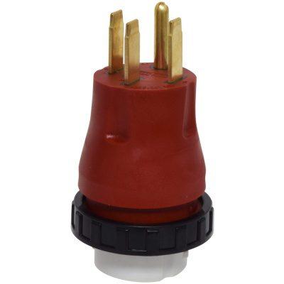 VALTERRA 05050DAVP A10-5050DAVP Mighty Cord Detachable Adapter Plug - 50AM to 50AF, Red (Carded) - The Twister Group Tools product