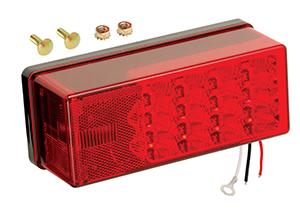WESBAR 407535 Left Hand Low Profile LED Waterproof 8-Function Tail Light - High quality product image showing WESBAR 407535 Left Hand Low Profile LED Waterproof 8-Function Tail Light details and features