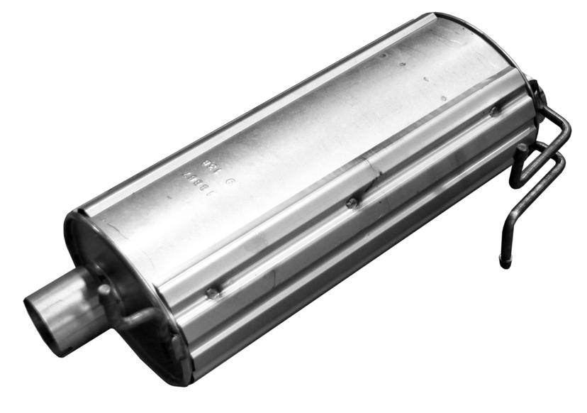 WALKER 18887 SoundFX Direct Fit Exhaust Muffler 3 INCH Inlet (ID) 3 INCH Outlet (ID) for Ford F-250 Super Duty