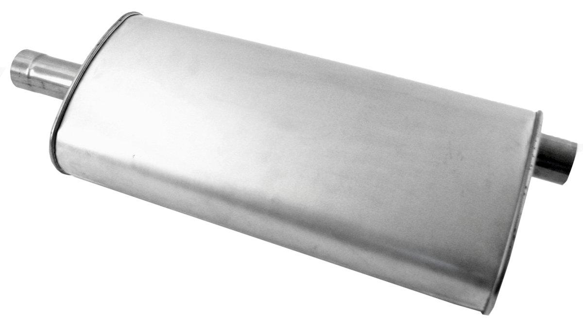 WALKER 21602 Quiet-Flow SS Direct Fit Exhaust Muffler 2.5 INCH Inlet (ID) 2.25 INCH Outlet (ID) for Jeep Liberty - High quality product image showing WALKER 21602 Quiet-Flow SS Direct Fit Exhaust Muffler 2.5 INCH Inlet (ID) 2.25 INCH Outlet (ID) for Jeep Liberty details and features