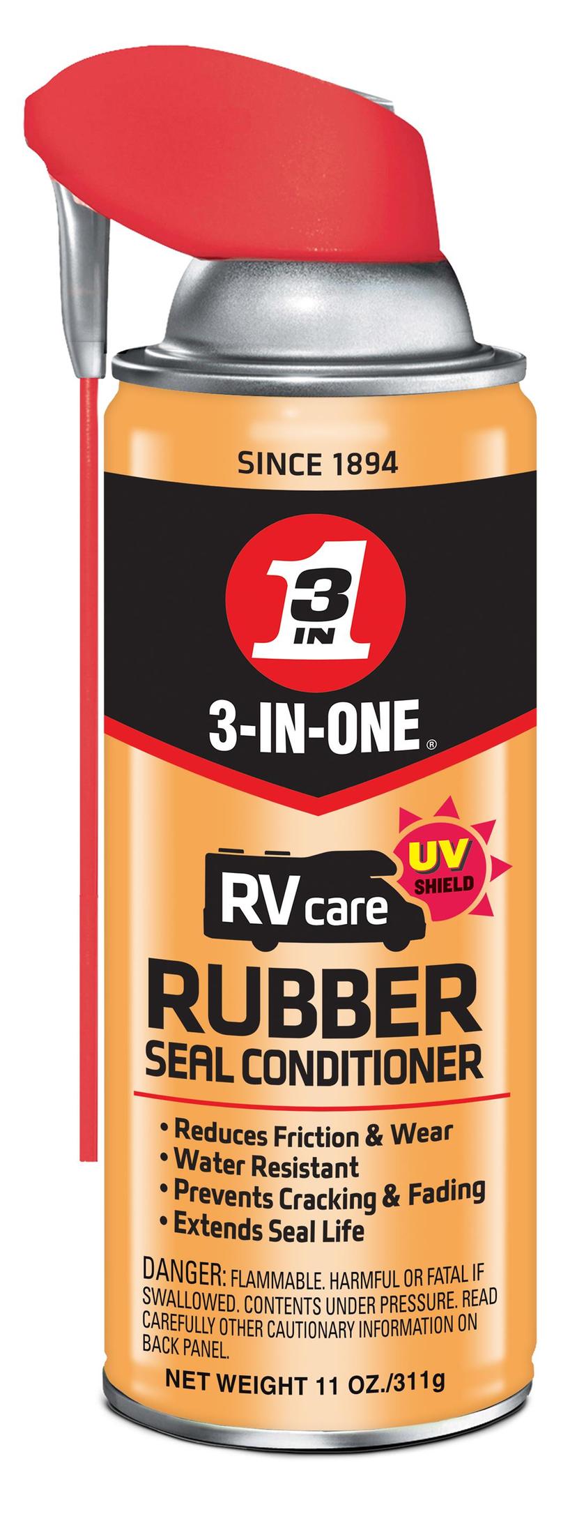 WD-40 12013 RVcare Rubber Seal Conditioner with SMART STRAW SPRAYS 2 WAYS, 11 OZ