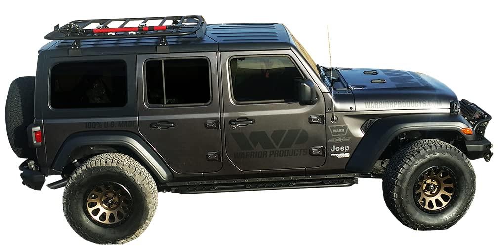 WARRIOR 10905 Jeep Platform Roof Rack With Gutter Mounts Jlu Exterior Car Parts | 2018-2019 Wrangler JLU WAR - High quality product image showing WARRIOR 10905 Jeep Platform Roof Rack With Gutter Mounts Jlu Exterior Car Parts | 2018-2019 Wrangler JLU WAR details and features