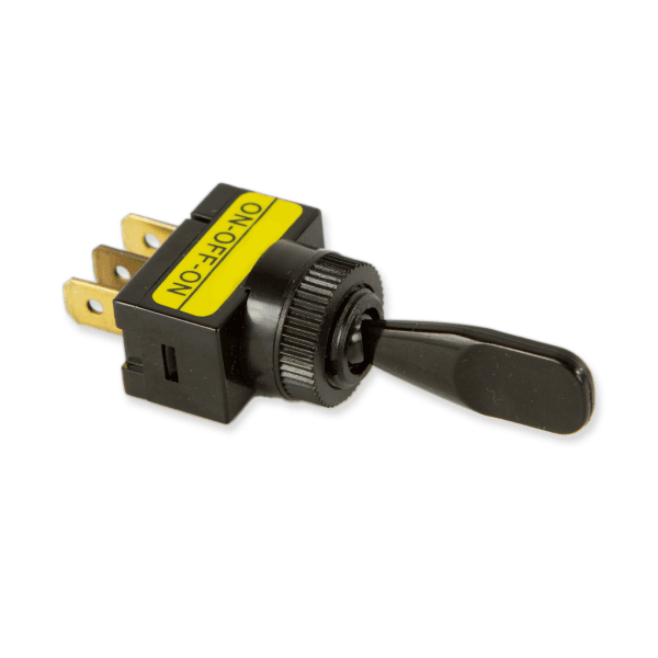 WIRTHCO 20507 3-Position Black Plastic Toggle Switch 20 Amp - High quality product image showing WIRTHCO 20507 3-Position Black Plastic Toggle Switch 20 Amp details and features