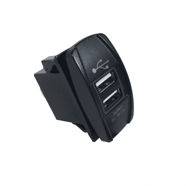 WIRTHCO 20603 Dual Rectangle USB Charge Port - 1 & 2.1 Amp W/Cover - The Twister Group Tools product