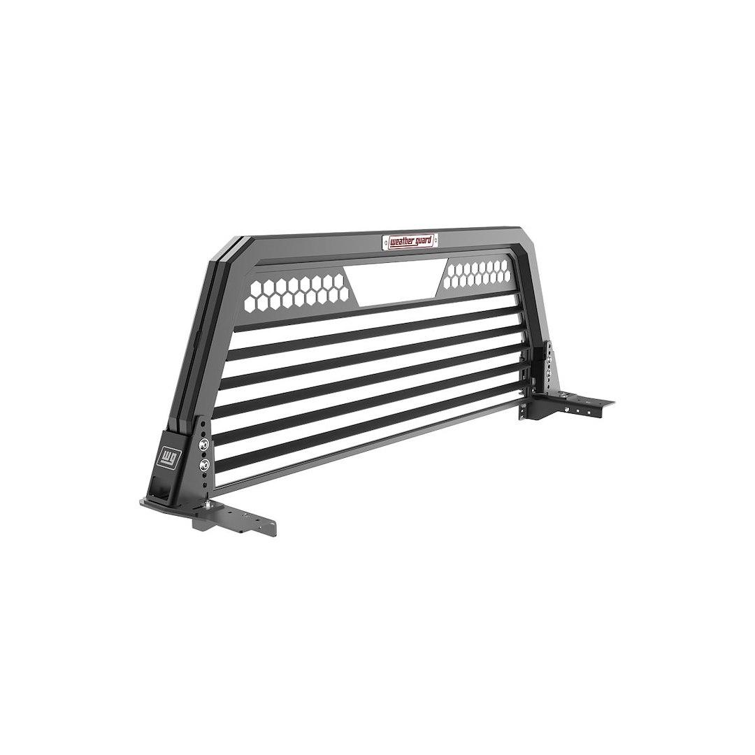 WEATHER GUARD 11904-52-01 LOUVERED ALUMINUM HEADACHE RACK, Louvered Rack; Powder Coated; Matte Black; Aluminum; With Mounting Brackets And Hardware - High quality product image showing WEATHER GUARD 11904-52-01 LOUVERED ALUMINUM HEADACHE RACK, Louvered Rack; Powder Coated; Matte Black; Aluminum; With Mounting Brackets And Hardware details and features