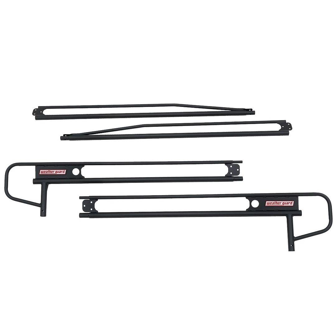 WEATHER GUARD 1275-52-02 FULL SIZE STEEL TRUCK RACK 1 000LB., 1000 Pound Capacity; Stake Pocket Mount; Multi Fit; 34-3/4 Inch Height; Powder Coated; Matte Black; Steel - High quality product image showing WEATHER GUARD 1275-52-02 FULL SIZE STEEL TRUCK RACK 1 000LB., 1000 Pound Capacity; Stake Pocket Mount; Multi Fit; 34-3/4 Inch Height; Powder Coated; Matte Black; Steel details and features