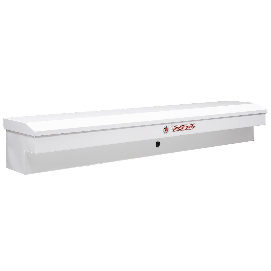 WEATHER GUARD 165-3-04 LO-SIDE BOX, Lo-Side; Single Lid; Powder Coated; White; Steel; 87 Inch Length x 17 Inch Width x 13 Inch Height; 7 Cubic Feet Capacity - The Twister Group Tools product