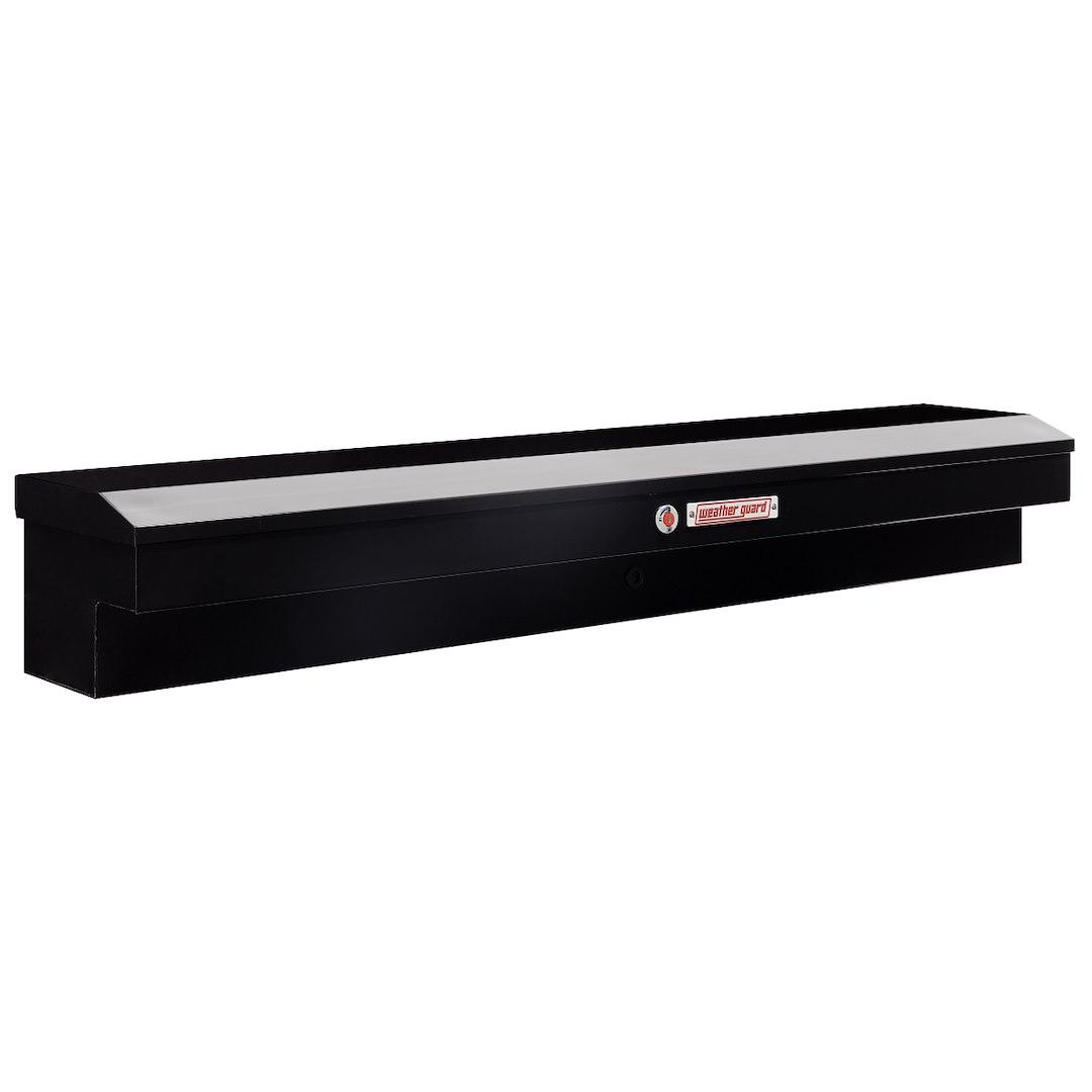 WEATHER GUARD 165-5-04 LO-SIDE BOX, Lo-Side; Single Lid; Powder Coated; Gloss Black; Steel; 87 Inch Length x 17 Inch Width x 13 Inch Height; 7 Cubic Feet Capacity - The Twister Group Tools product